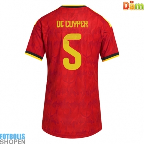 Billiga Belgien Maxim De Cuyper #5 Hemmatröja Dam VM 2026 Kortärmad